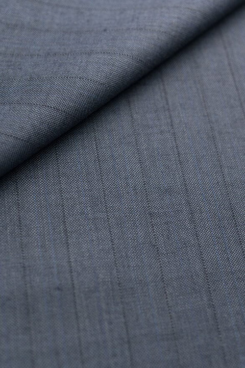 V20392 Silver Grey Stripe Suiting -3m VINTAGE Mario Capra