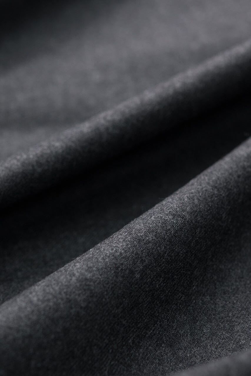 V20568 Gray Plain Wool -3.25m VINTAGE Vintage