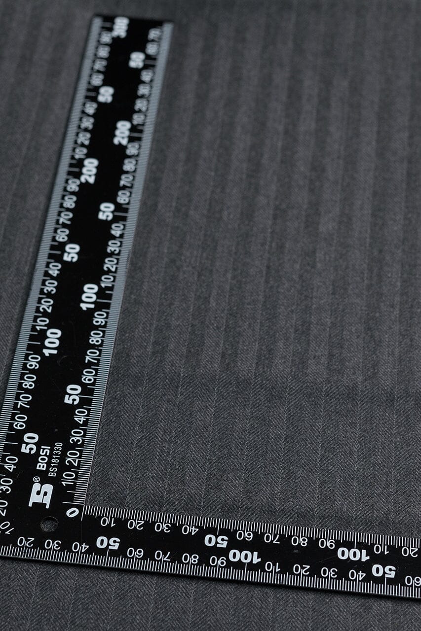V20592 Charcoal Twill 100s Wool -2.9m VINTAGE S. & E. Foster