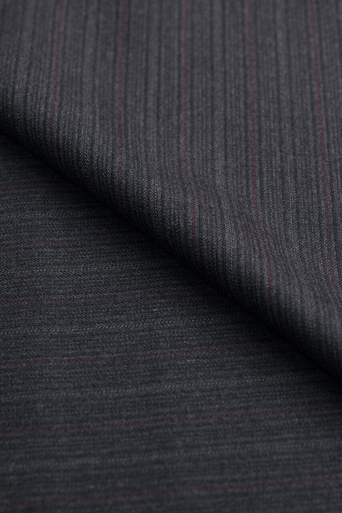 V20598 VBC Charcoal Stripe Wool -3.2m VINTAGE VBC