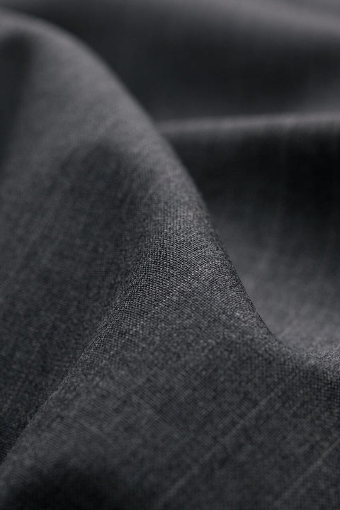 V20599 Charcoal Stripe Tropical Wool Cashmere -2.7m VINTAGE Vintage