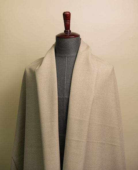 V225.550 Hazelnut Plain Wool Suiting -2.15m VINTAGE Vintage