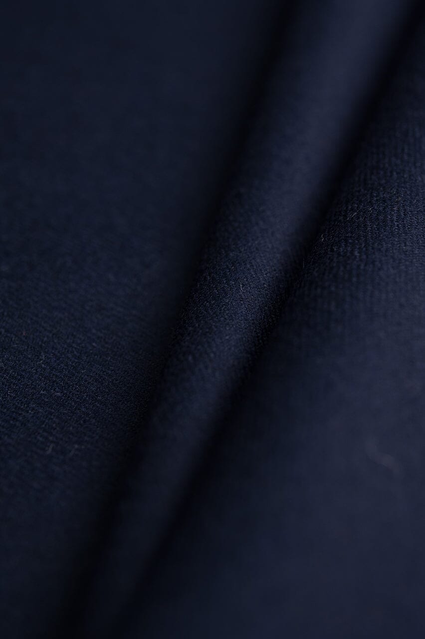 V23020 Blue Plain Wool Suiting -2.5m VINTAGE Vintage