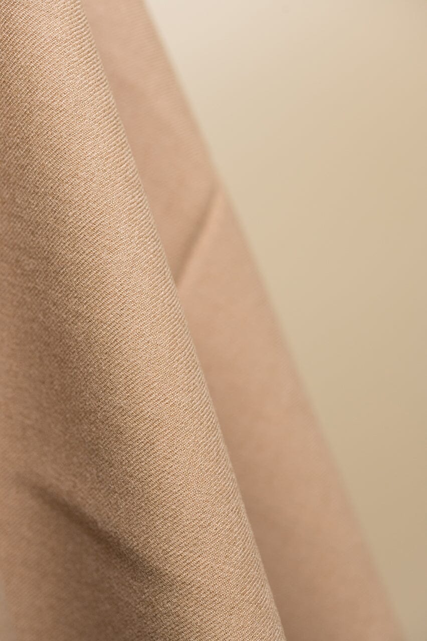 V23064 Sand Plain Wool Suiting -1.5m VINTAGE Vintage