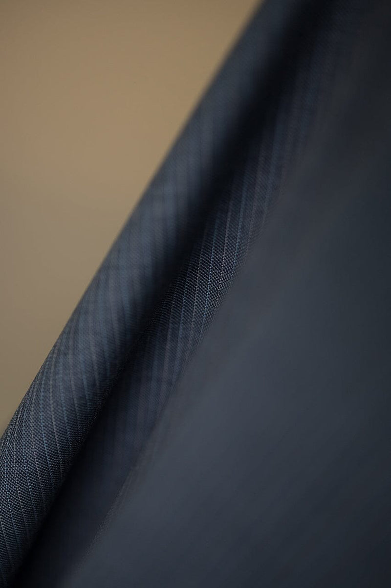 V23092 Wain Shiell Slate Blue Wool Suiting -2.9m VINTAGE Wain Shiell