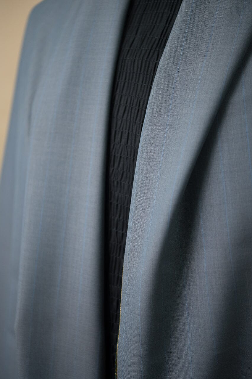 V23094 Blue & Grey Wool -2.9m VINTAGE Wain Shiell