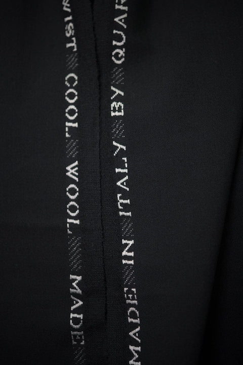 V23100 Black High Twist Wool for Trousers-1.4m VINTAGE Vintage