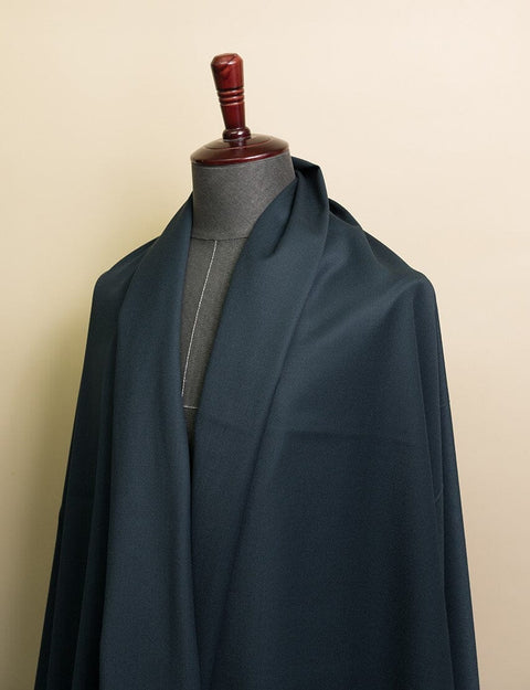 V23159 Green Plain Wool Jacketing -1.8m VINTAGE Vintage