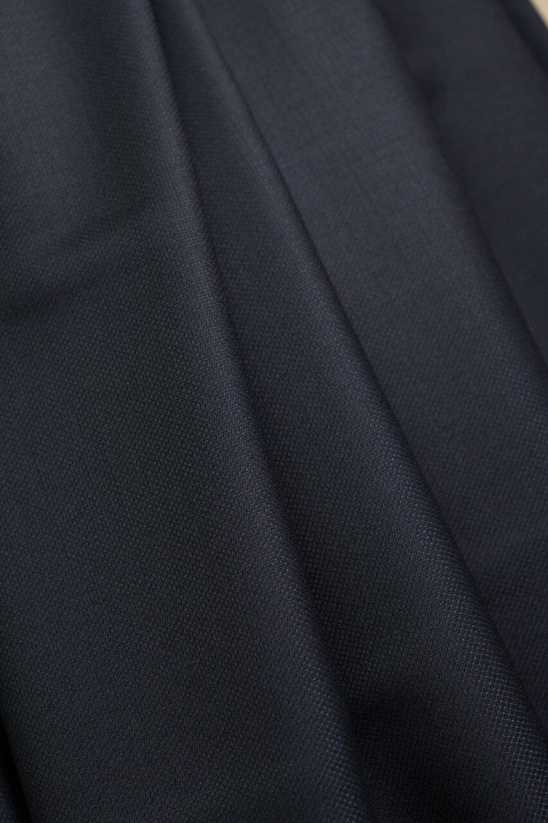 V23296 Dark Blue Nailhead 110's Wool Suiting-3m VINTAGE santa barbara