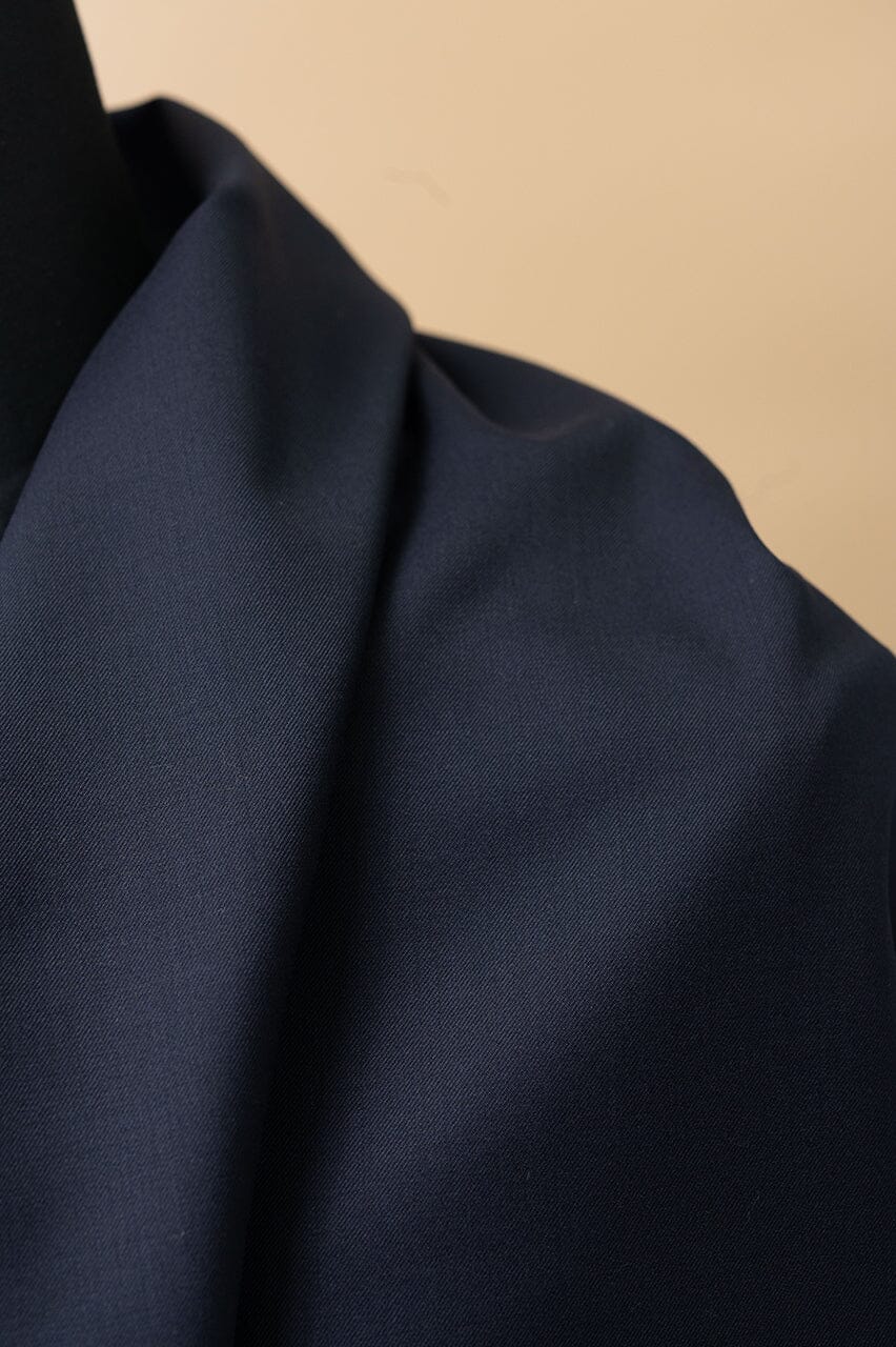 V23477 Dark Blue 150's Wool & Cashemere Suiting-2.8m VINTAGE Scatex