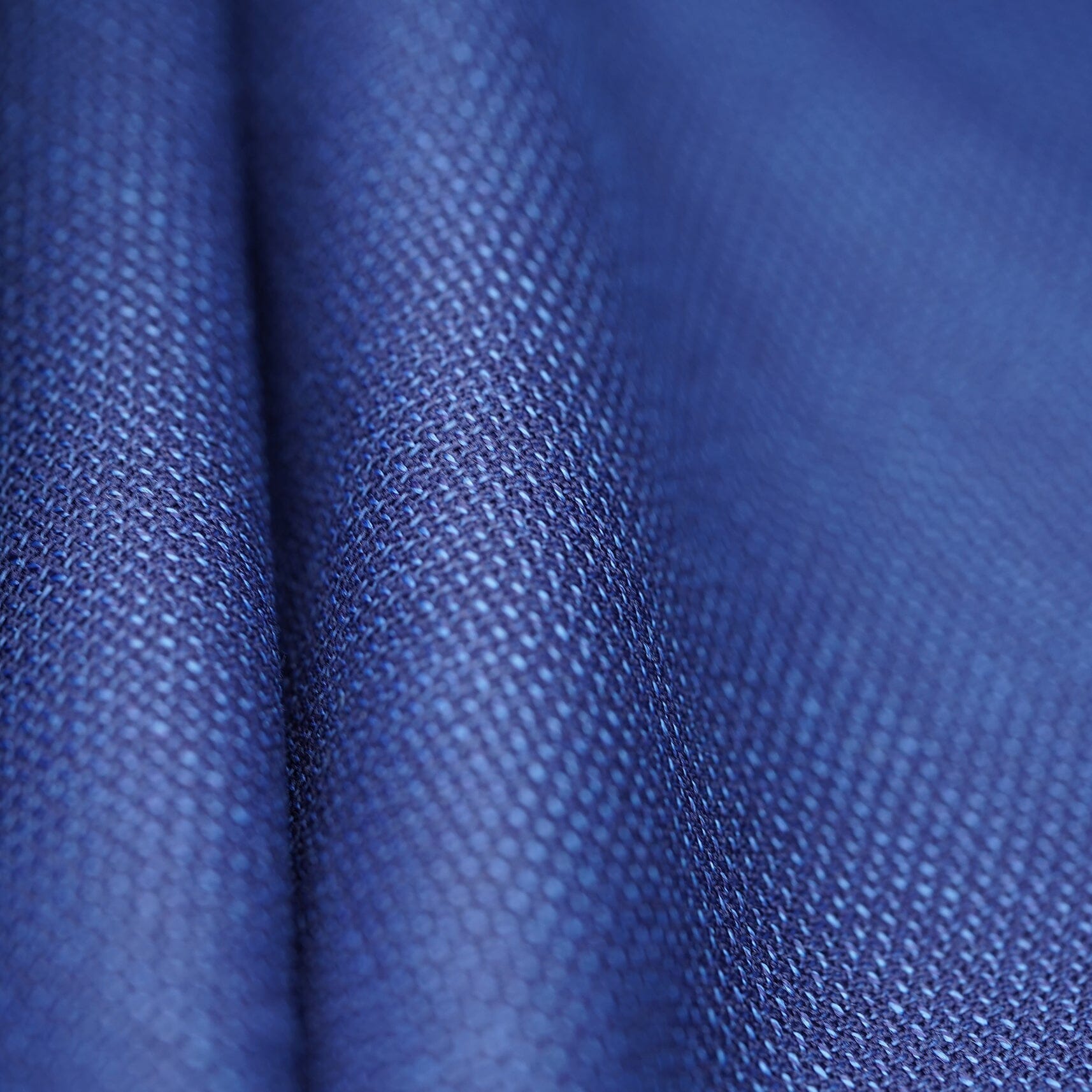 LaGondola Suit Fabric-VBC CV301 Blue Wool Hopsack Jacketing