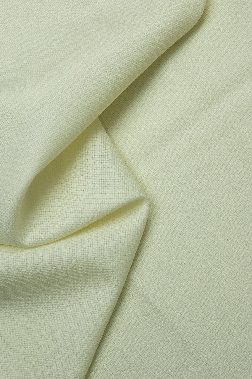 LaGondola Suit Fabric-VBC GC50148 VBC Cream Hopsack Jacketing