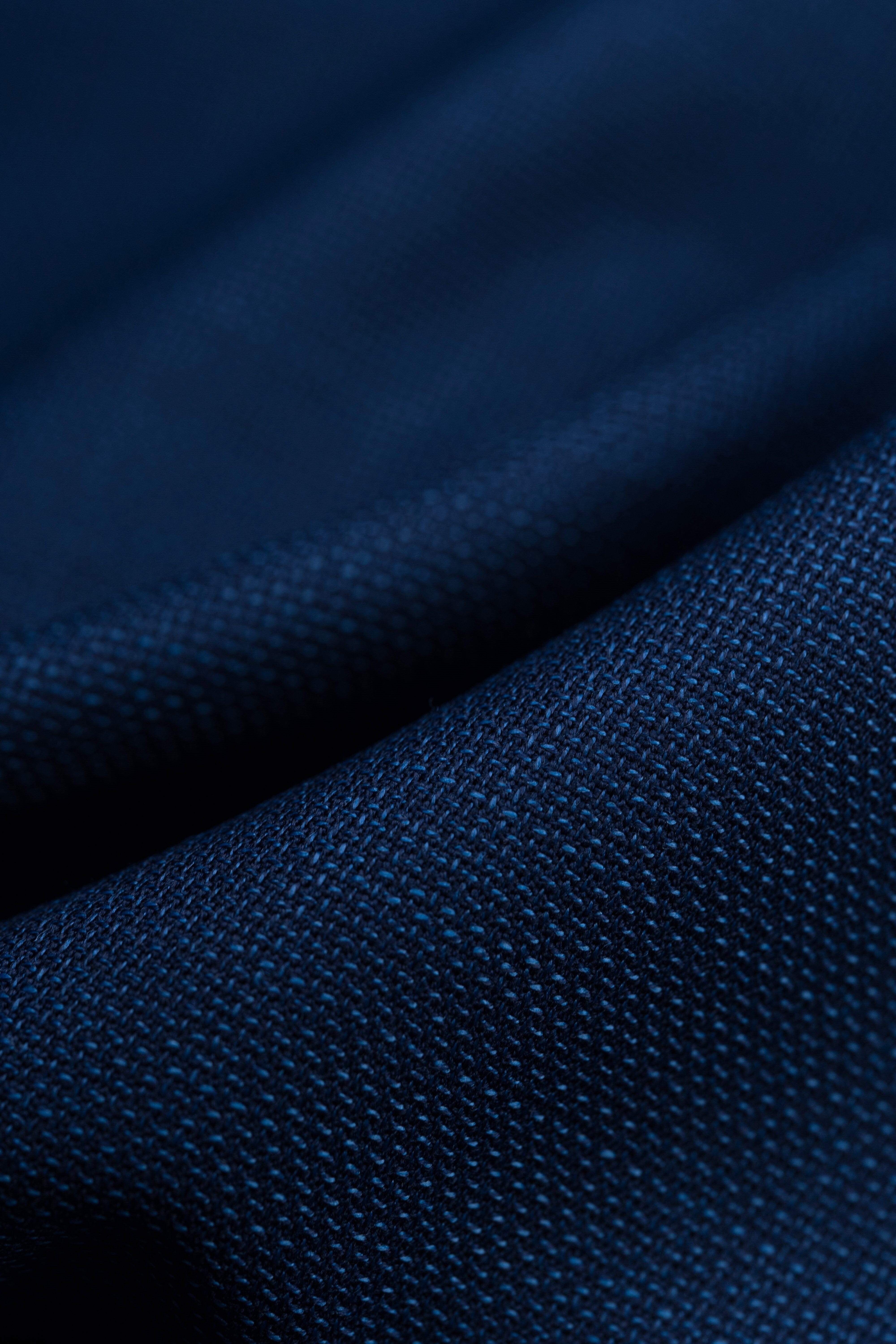 LaGondola Suit Fabric-VBC GC50150 VBC Blue Hopsack Jacketing