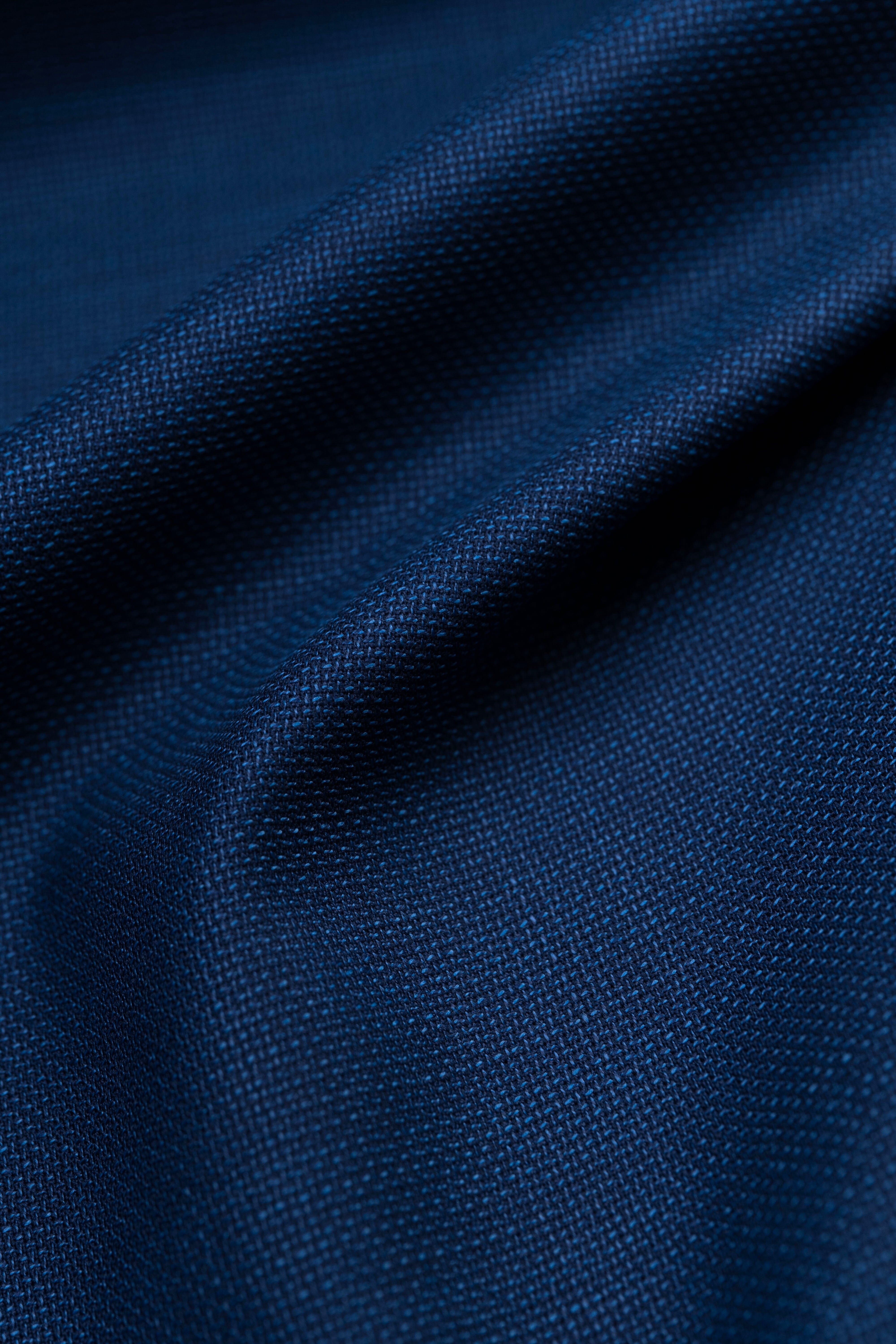 LaGondola Suit Fabric-VBC GC50150 VBC Blue Hopsack Jacketing