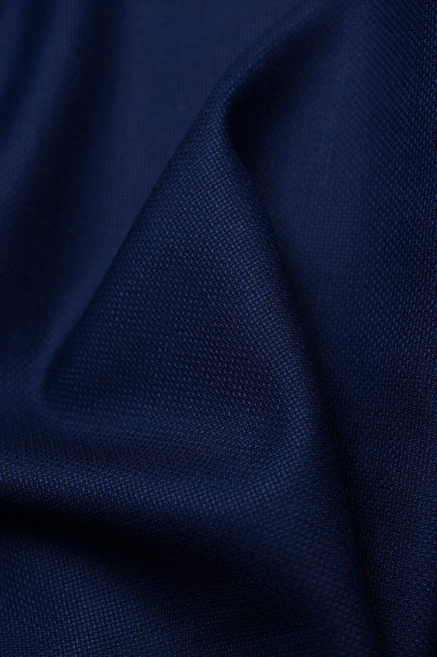 LaGondola Suit Fabric-VBC GC50151 VBC Navy Hopsack Jacketing