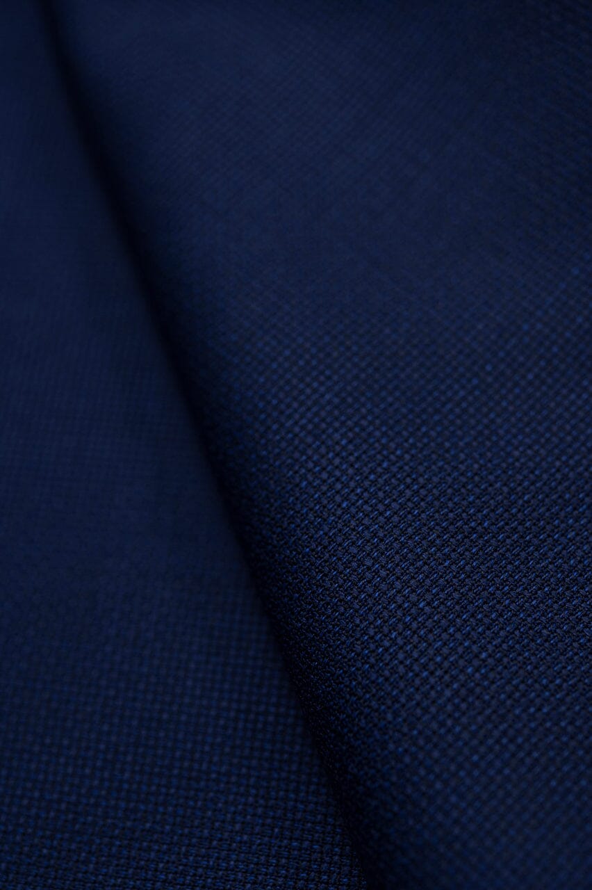 LaGondola Suit Fabric-VBC GC50151 VBC Navy Hopsack Jacketing