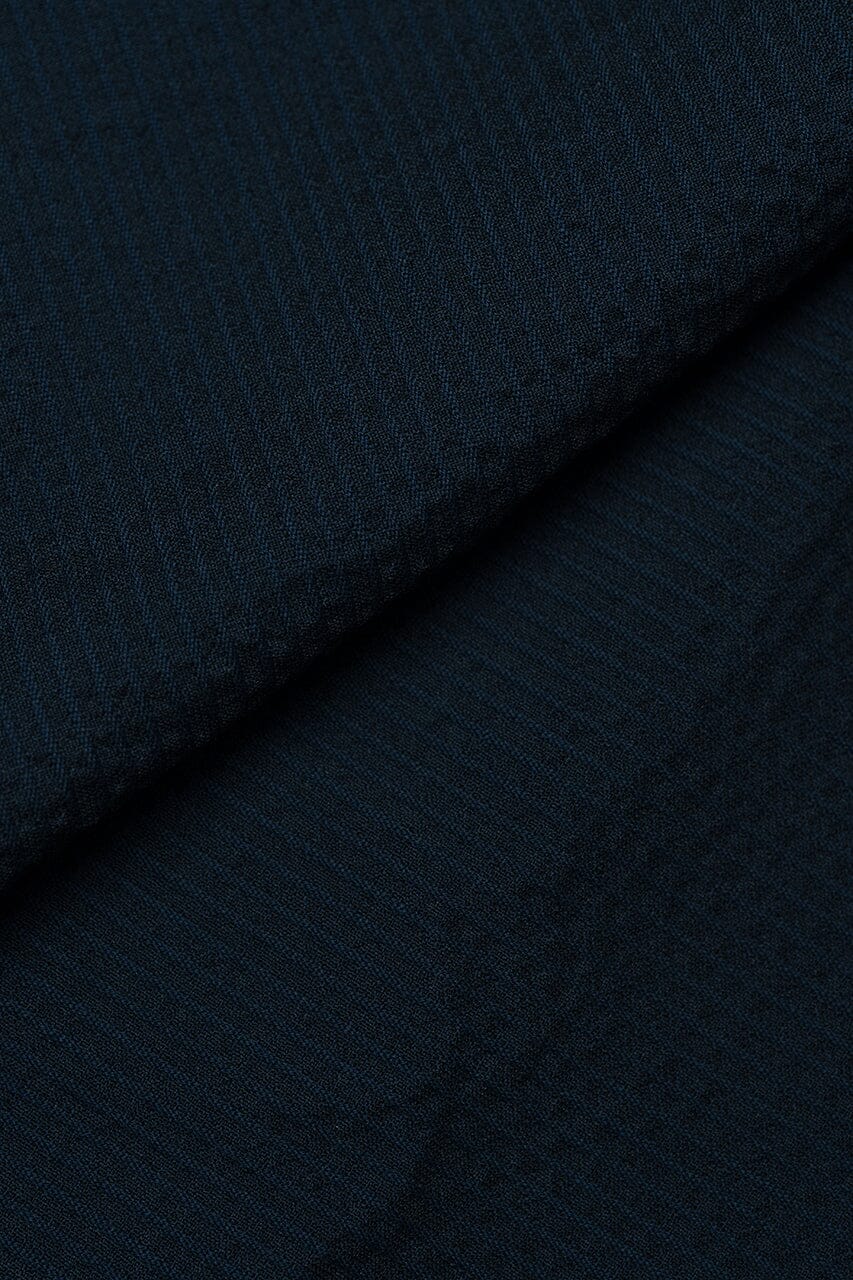 LaGondola Suit Fabric-VBC GC50202 VBC Navy Wool Seersucker for Suits