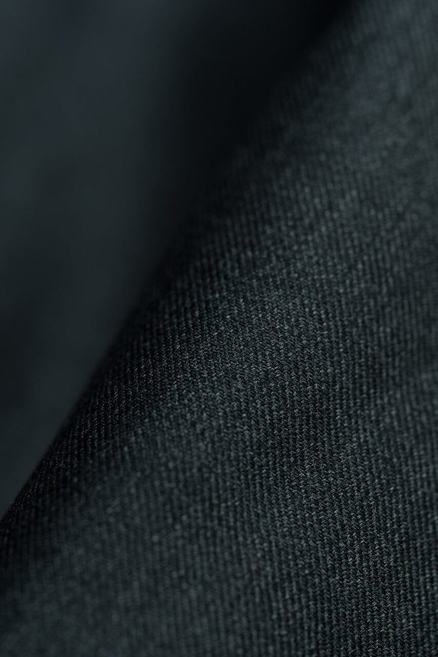 LaGondola Suit Fabric-VBC GC50223 VBC Charcoal Stretched 110's Wool for Suits