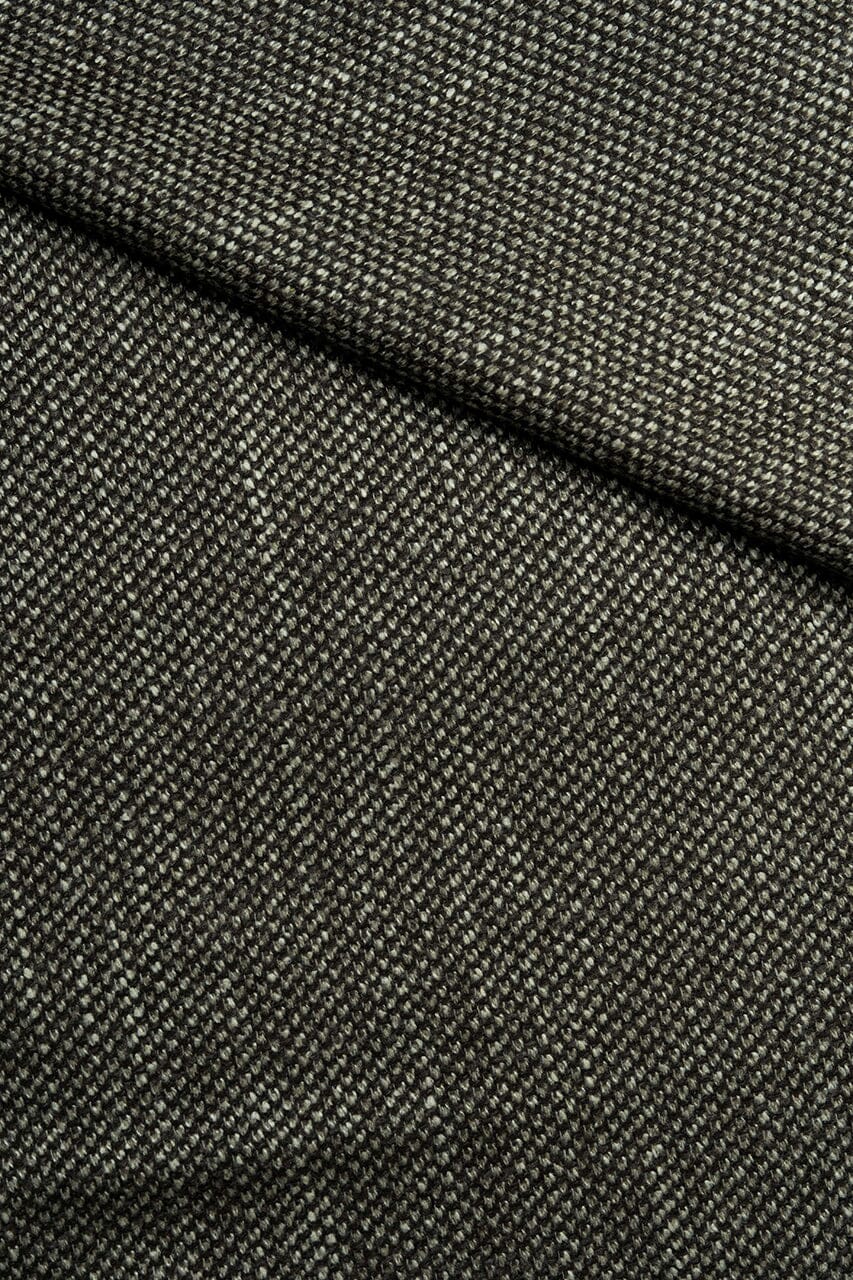 LaGondola Suit Fabric-VBC GC50309 VBC Wool Silk Jacketing-Brown Birdeye