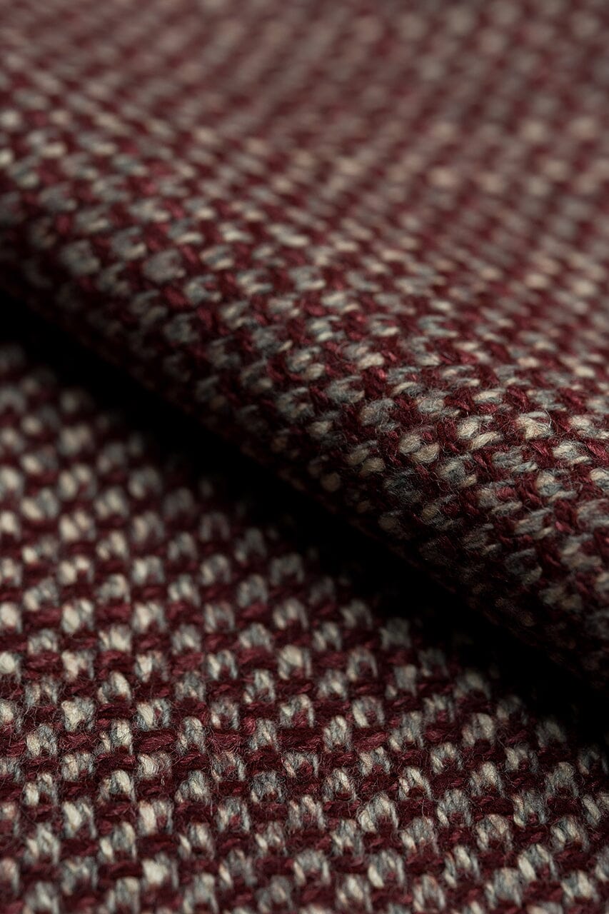 LaGondola Suit Fabric-VBC GC50310 VBC Wool Silk Jacketing-Red Birdeye