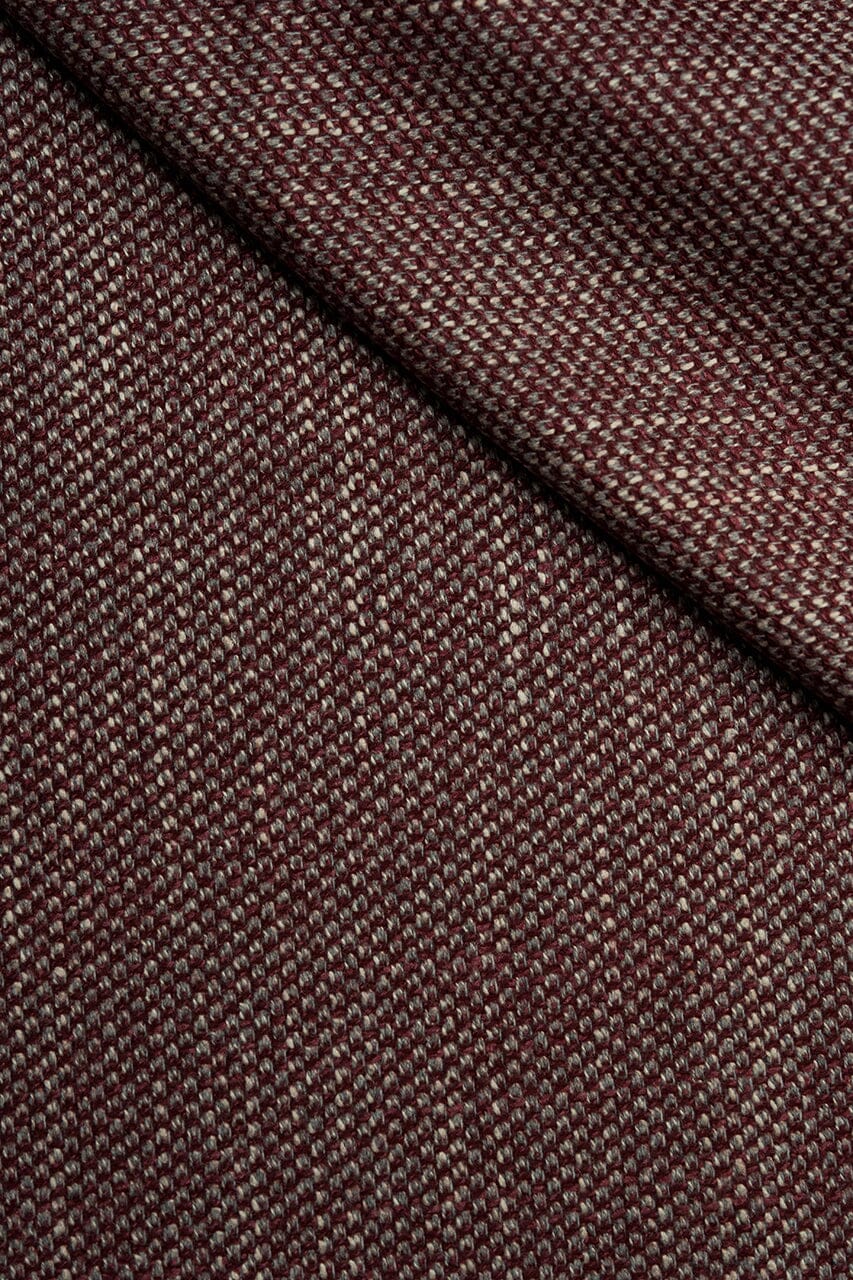 LaGondola Suit Fabric-VBC GC50310 VBC Wool Silk Jacketing-Red Birdeye