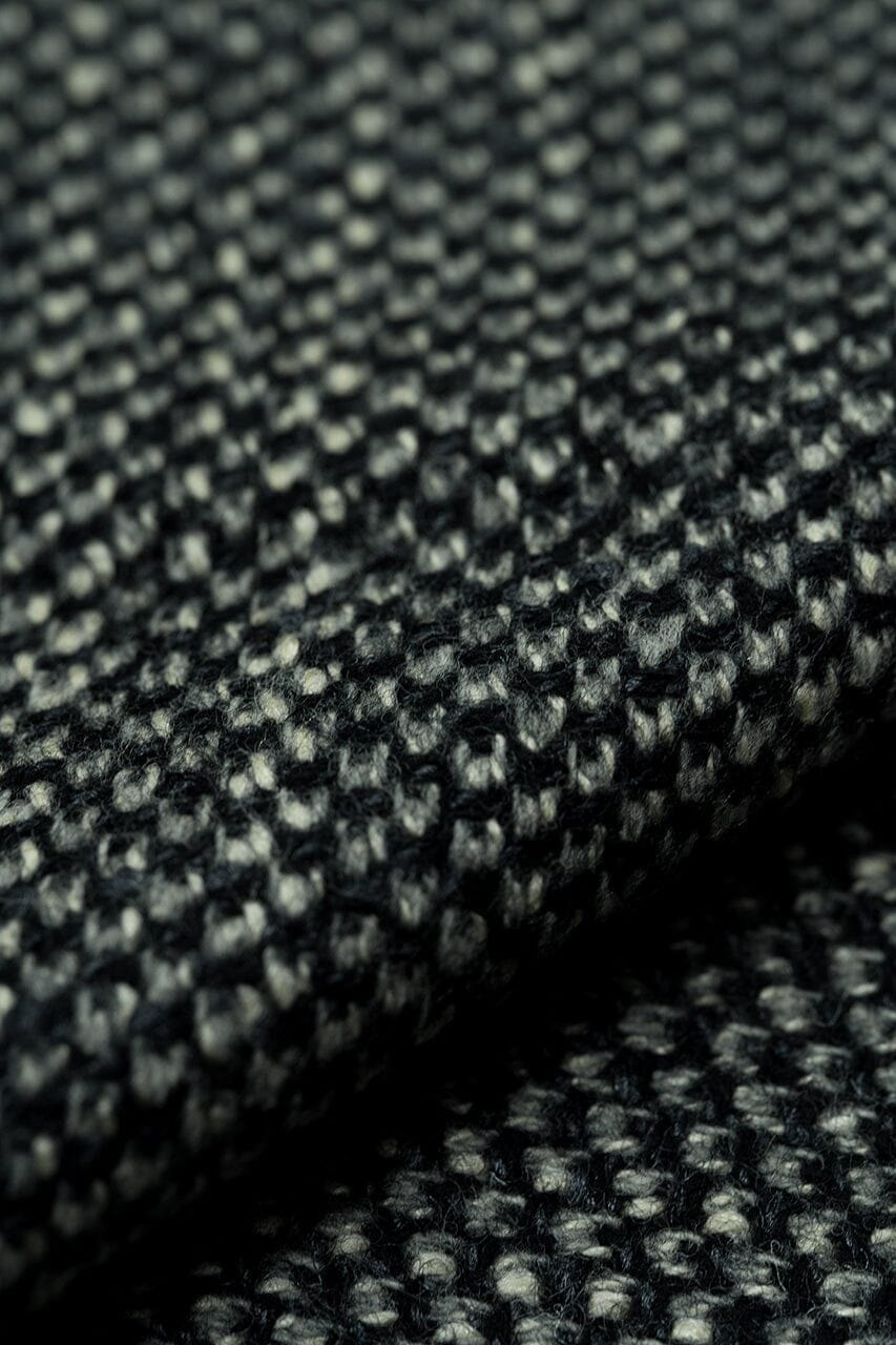 LaGondola Suit Fabric-VBC GC50311 VBC Wool Silk Jacketing-Black Birdeye