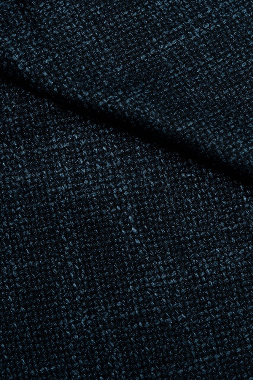 LaGondola Suit Fabric-VBC GC50317 VBC Wool Silk Jacketing-DkNavy Basketweave