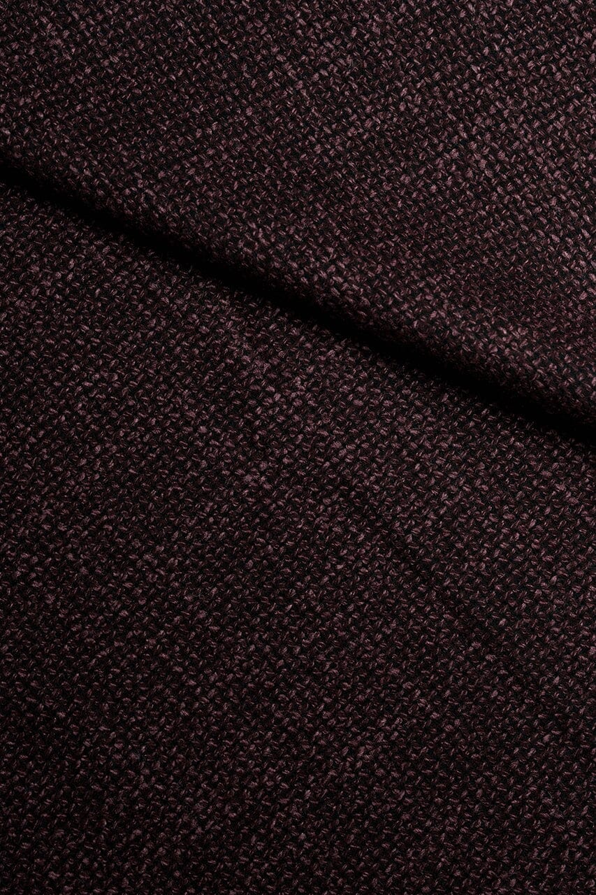 LaGondola Suit Fabric-VBC GC50318 VBC Wool Silk Jacketing-Burgendy Basketweave