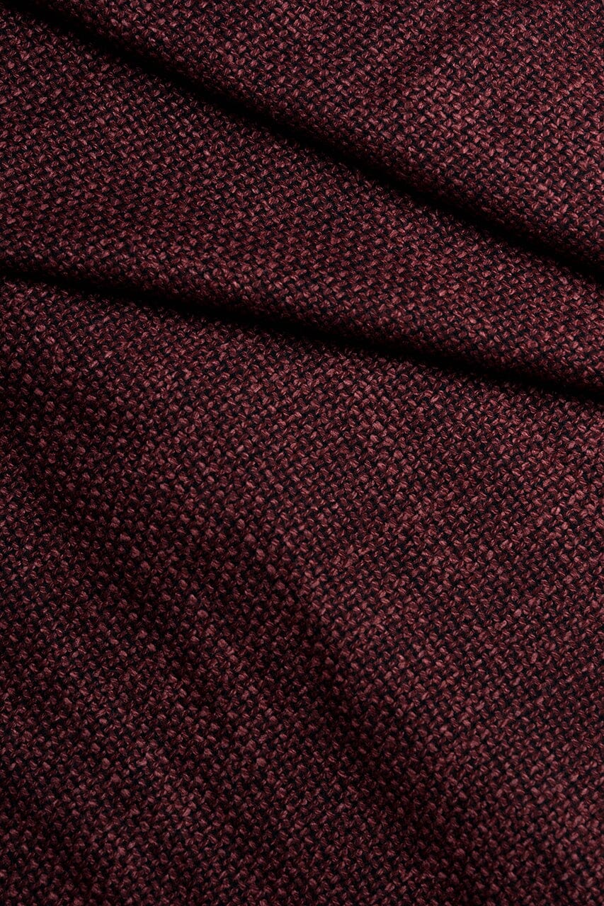 LaGondola Suit Fabric-VBC GC50319 VBC Wool Silk Jacketing-Red Basketweave