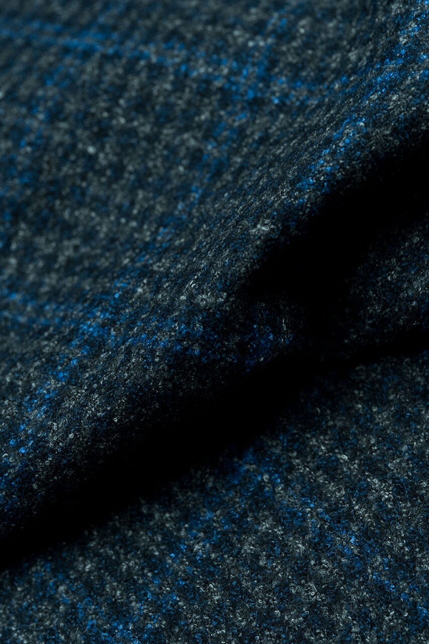 LaGondola Suit Fabric-VBC GC50405 VBC Wool Blended Jacketing-5.5x8.5cm Grey&Navy