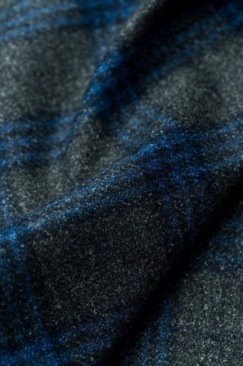 LaGondola Suit Fabric-VBC GC50407 VBC Wool Blended Jacketing-8.5x10.5cm Grey&Blue