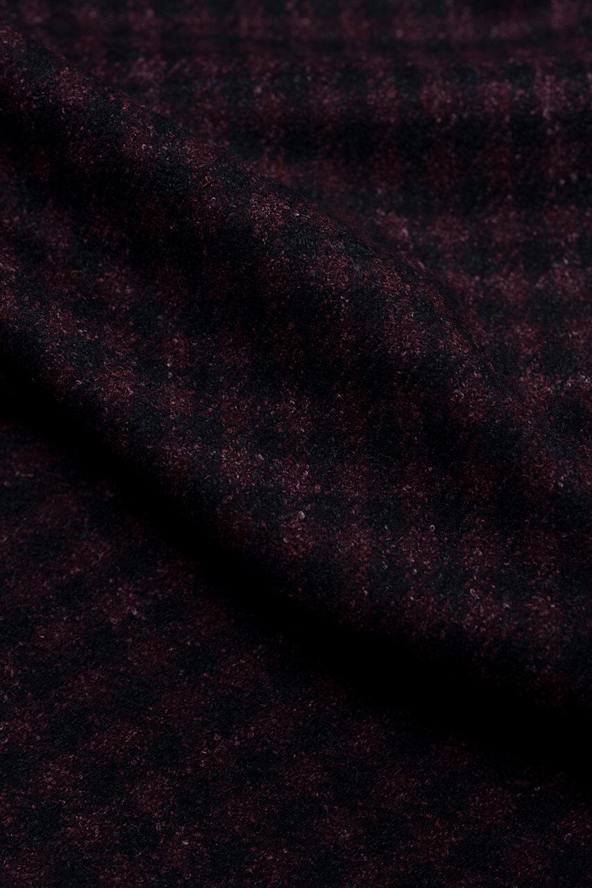 LaGondola Suit Fabric-VBC GC50415 VBC Wool Blended Jacketing-Navy&Red Mini Plaid