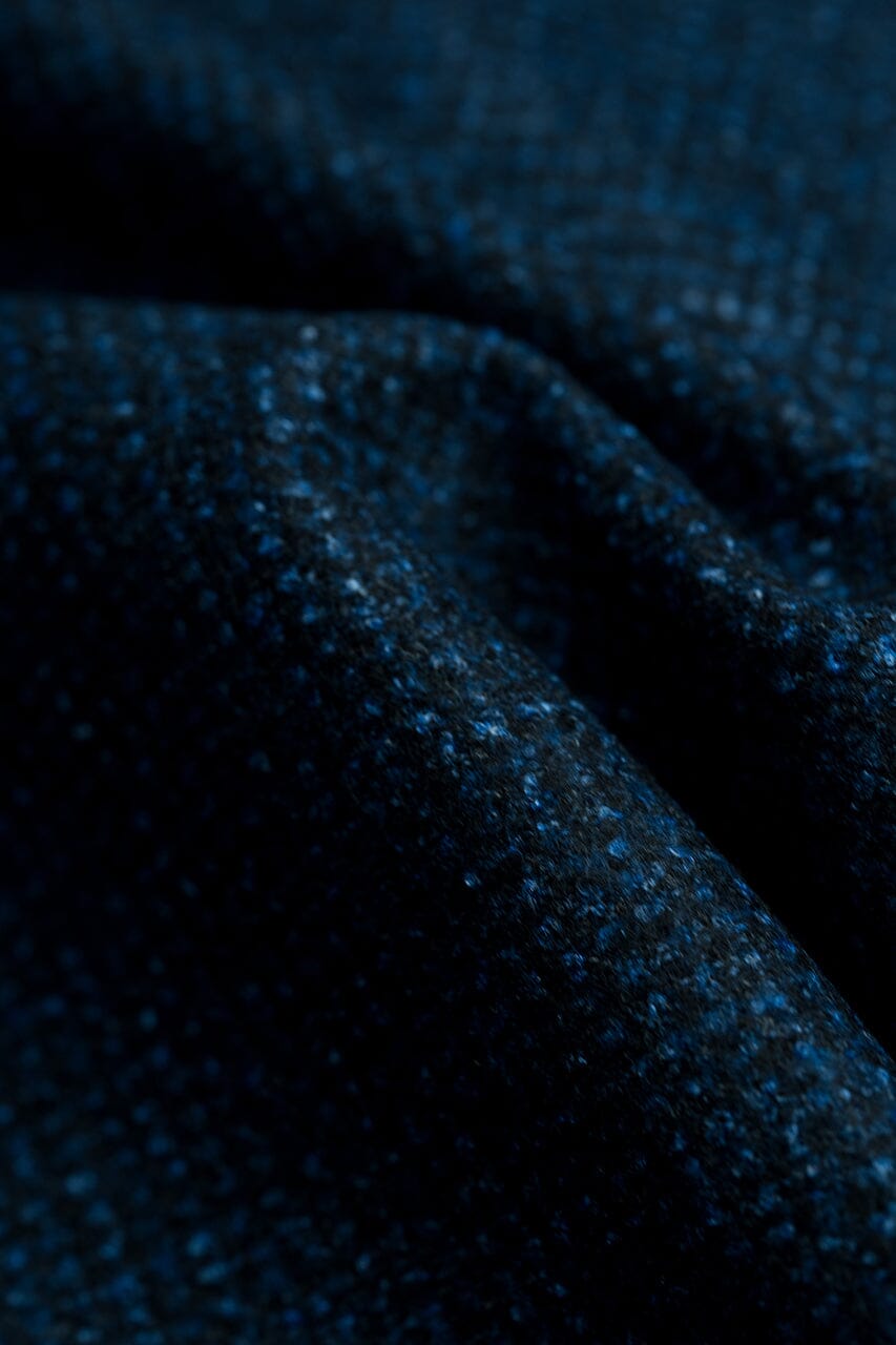 LaGondola Suit Fabric-VBC GC50419 VBC Wool Blended Jacketing-Blue&Navy Basketweave