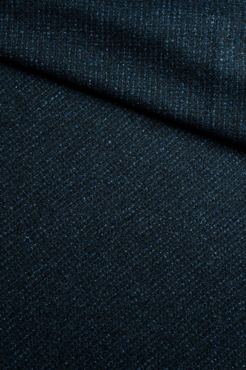 LaGondola Suit Fabric-VBC GC50420 VBC Wool Blended Jacketing-DkNavy&Navy Basketweave