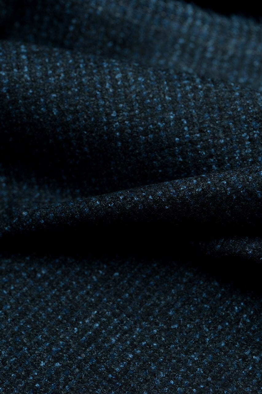 LaGondola Suit Fabric-VBC GC50420 VBC Wool Blended Jacketing-DkNavy&Navy Basketweave