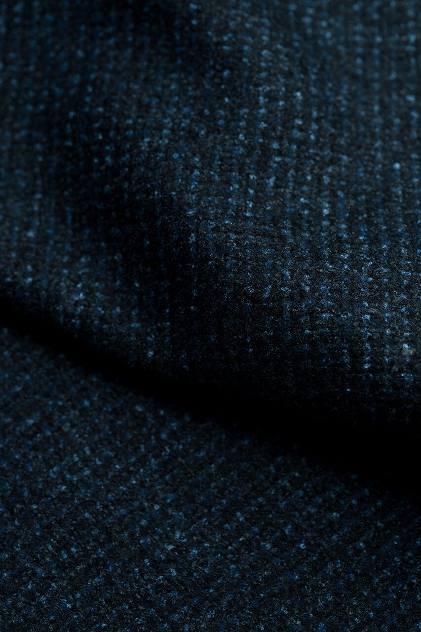 LaGondola Suit Fabric-VBC GC50420 VBC Wool Blended Jacketing-DkNavy&Navy Basketweave