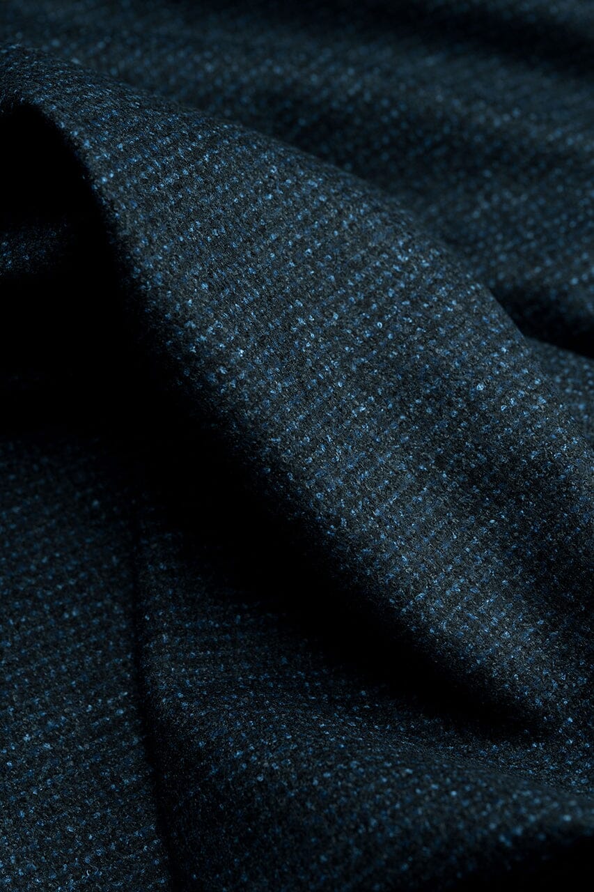 LaGondola Suit Fabric-VBC GC50420 VBC Wool Blended Jacketing-DkNavy&Navy Basketweave