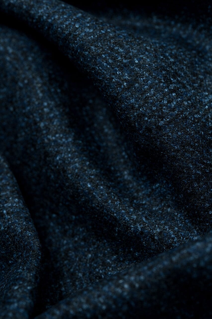 LaGondola Suit Fabric-VBC GC50423 VBC Wool Blended Jacketing-Navy Herringbone