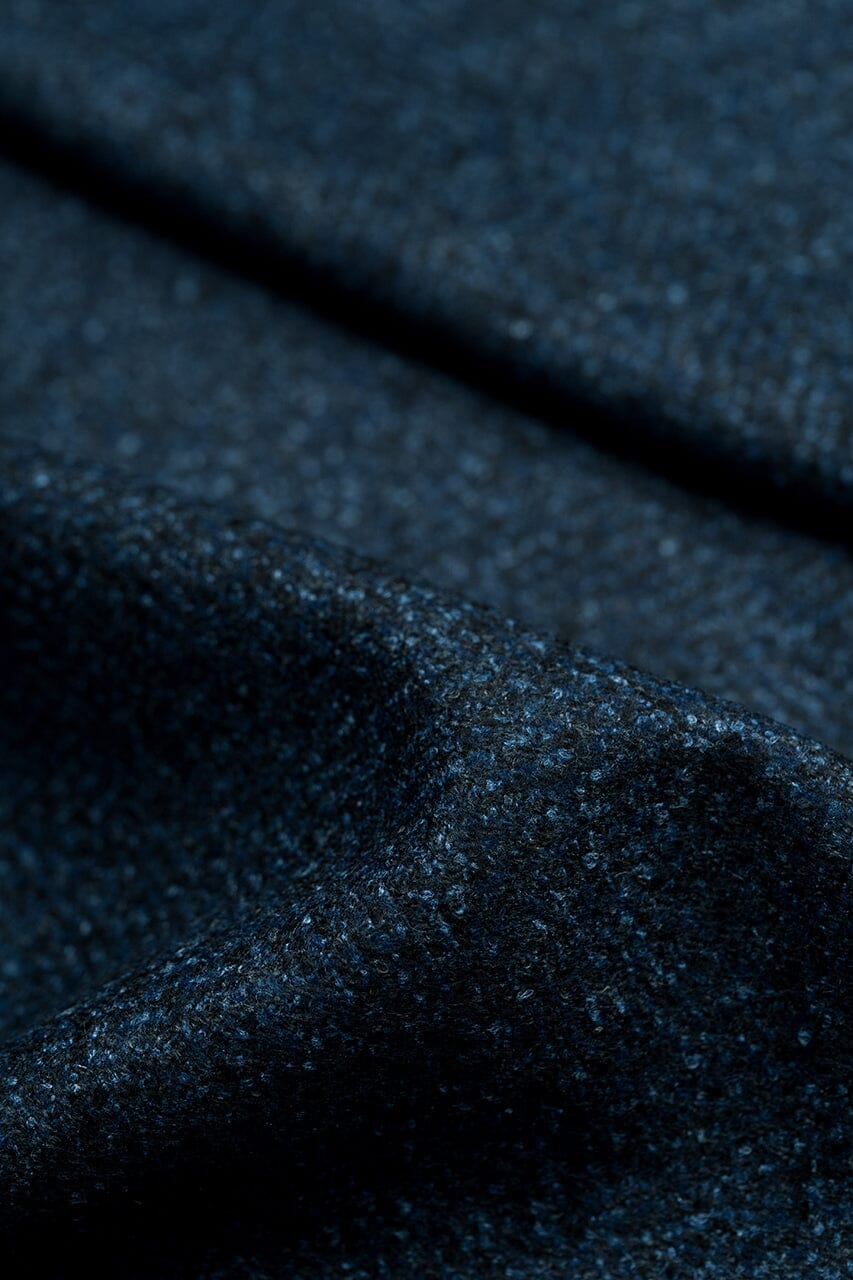 LaGondola Suit Fabric-VBC GC50423 VBC Wool Blended Jacketing-Navy Herringbone