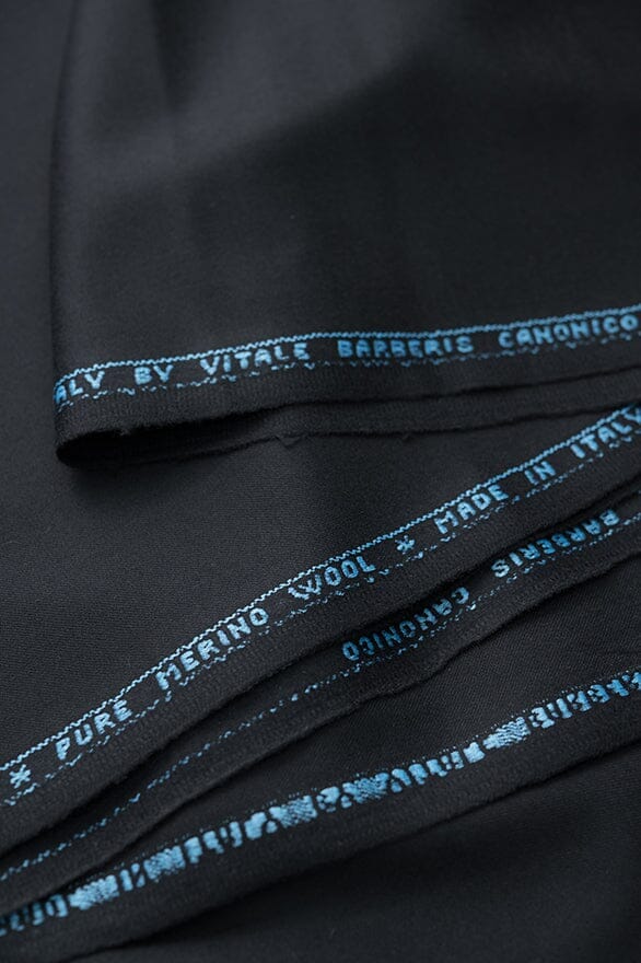 Vintage Suit Fabrics-VBC V20318 VBC Dark Navy Pure Wool Suiting -2.8m