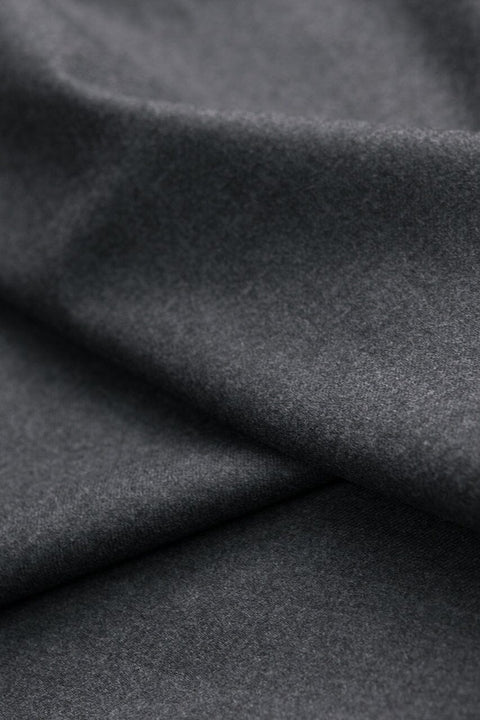 VIN20 Charcoal Wool Flannel Suiting(Price per0.25m) VINTAGE Vintage