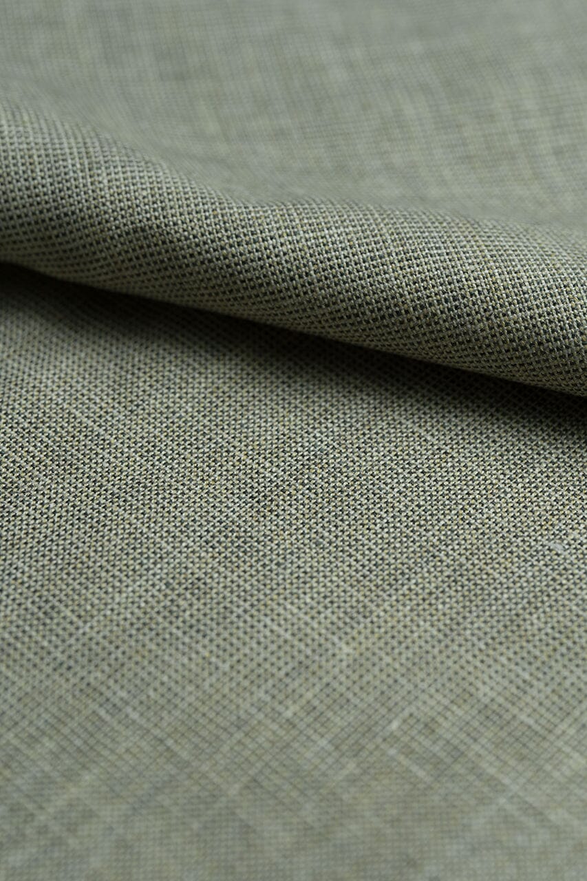 Vintage Suit Fabrics-Vintage 12300233 Grey Wool Linen Jacketing-1.9m