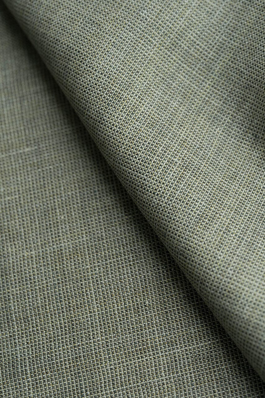 Vintage Suit Fabrics-Vintage 12300233 Grey Wool Linen Jacketing-1.9m