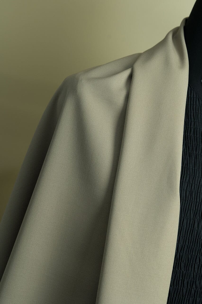 Vintage Suit Fabrics-Vintage 550006 Ligh Brown Wool Gaberdine Jacketing -1.8m