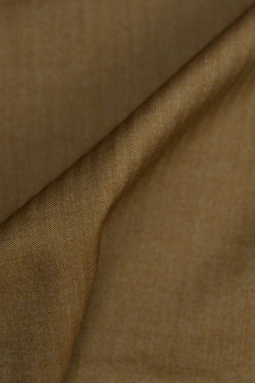 Vintage Suit Fabrics-Vintage 7400240 Tan Twill Wool Suiting-3m