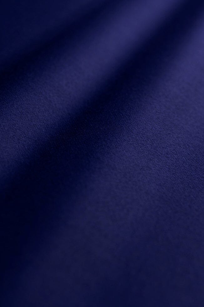 V10181 Superfine Navy Wool Satin Jacketing-1.9m Vintage Suit Fabrics Vintage