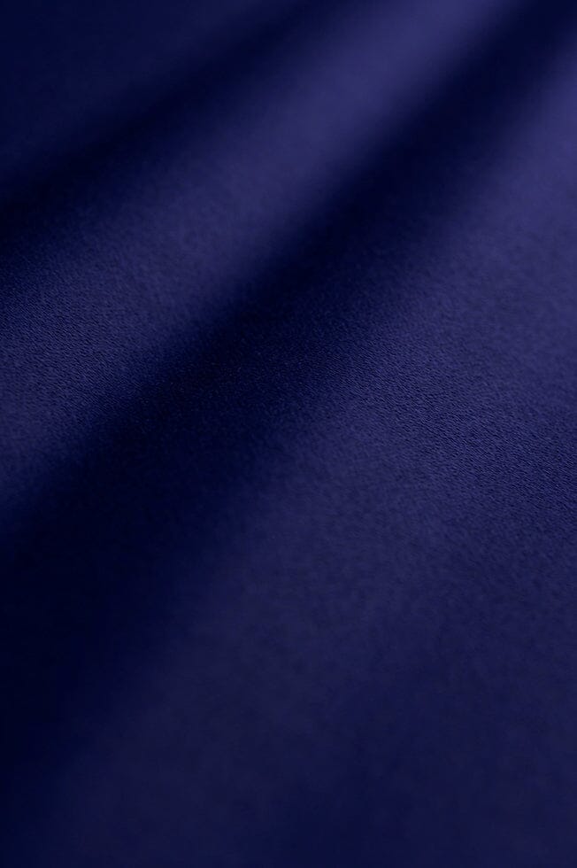 Vintage Suit Fabrics-Vintage V10181 Superfine Navy Wool Satin Jacketing-1.9m