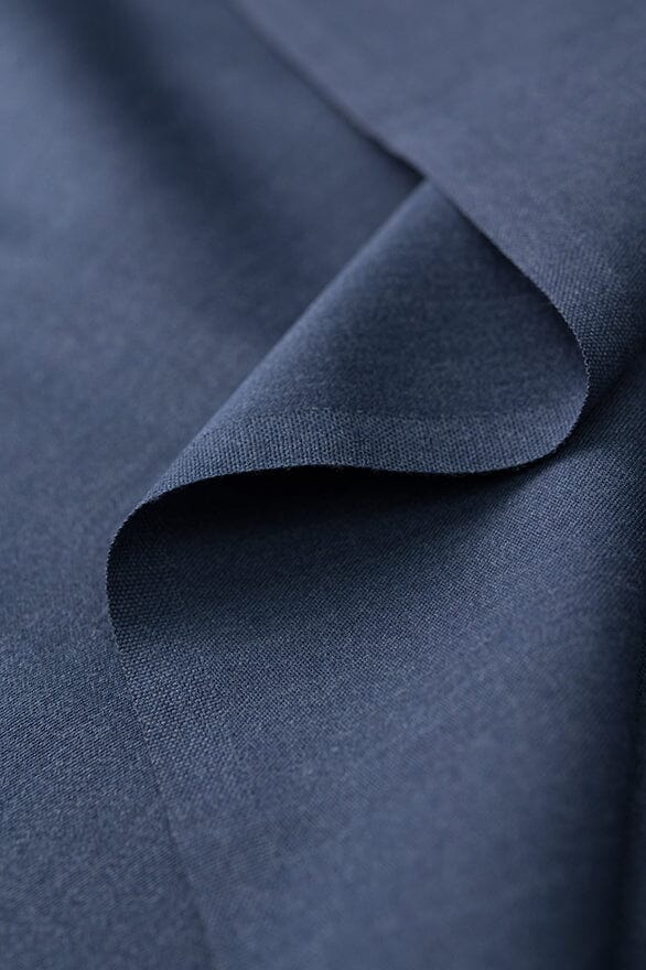 Vintage Suit Fabrics-Vintage V10494 Denim Blue Wool-2m