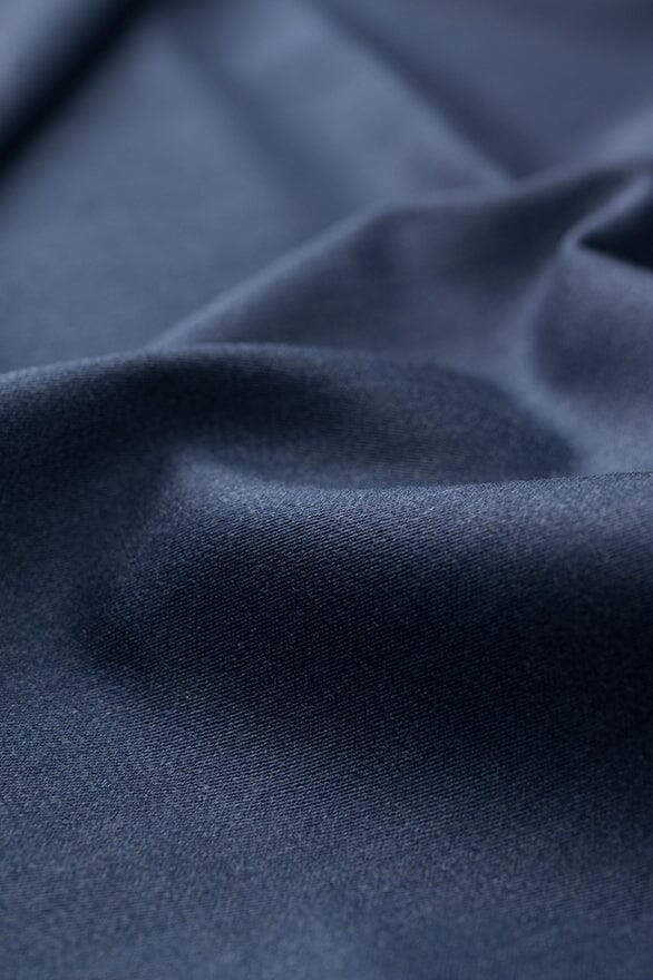 Vintage Suit Fabrics-Vintage V10494 Denim Blue Wool-2m