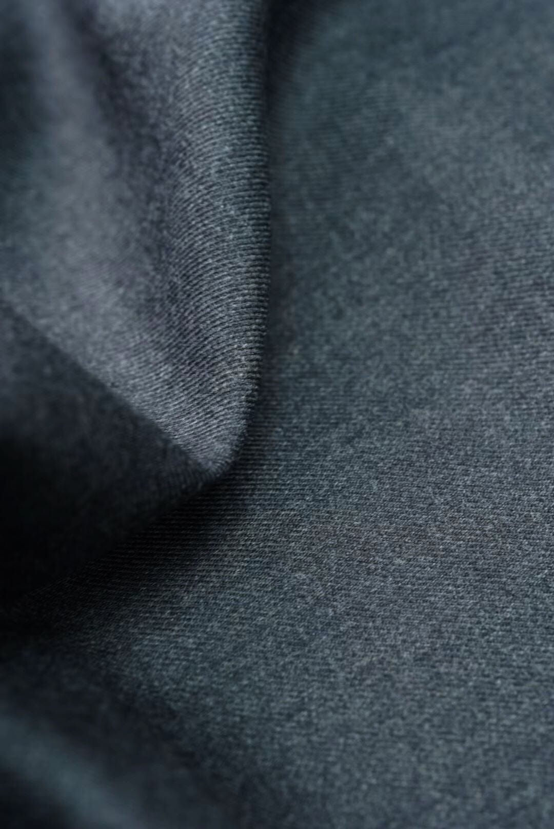 Vintage Suit Fabrics-Vintage V20078 Charcoal Plain Superfine Worsted Flannel-1.7m